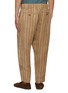 Back View - Click To Enlarge - UMA WANG - Pigiama Striped Linen Cotton Trousers