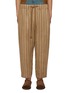 Main View - Click To Enlarge - UMA WANG - Pigiama Striped Linen Cotton Trousers