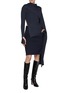 Figure View - Click To Enlarge - HELMUT LANG - Draped Cutout Rib Knit Sweater