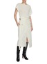 Figure View - Click To Enlarge - HELMUT LANG - Asymmetric Hem Trench Skirt