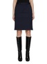 Main View - Click To Enlarge - HELMUT LANG - Car Zip Detail Wool Skirt