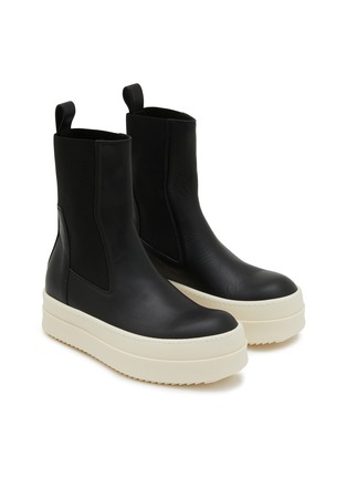 Detail View - Click To Enlarge - RICK OWENS  - Mega Bumper Beatle Leather Platform Ankle Boots