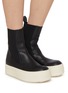 Figure View - Click To Enlarge - RICK OWENS  - Mega Bumper Beatle Leather Platform Ankle Boots