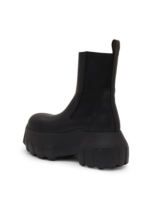  - RICK OWENS  - Platform Beatle Mega Tractor Leather Combat Boots