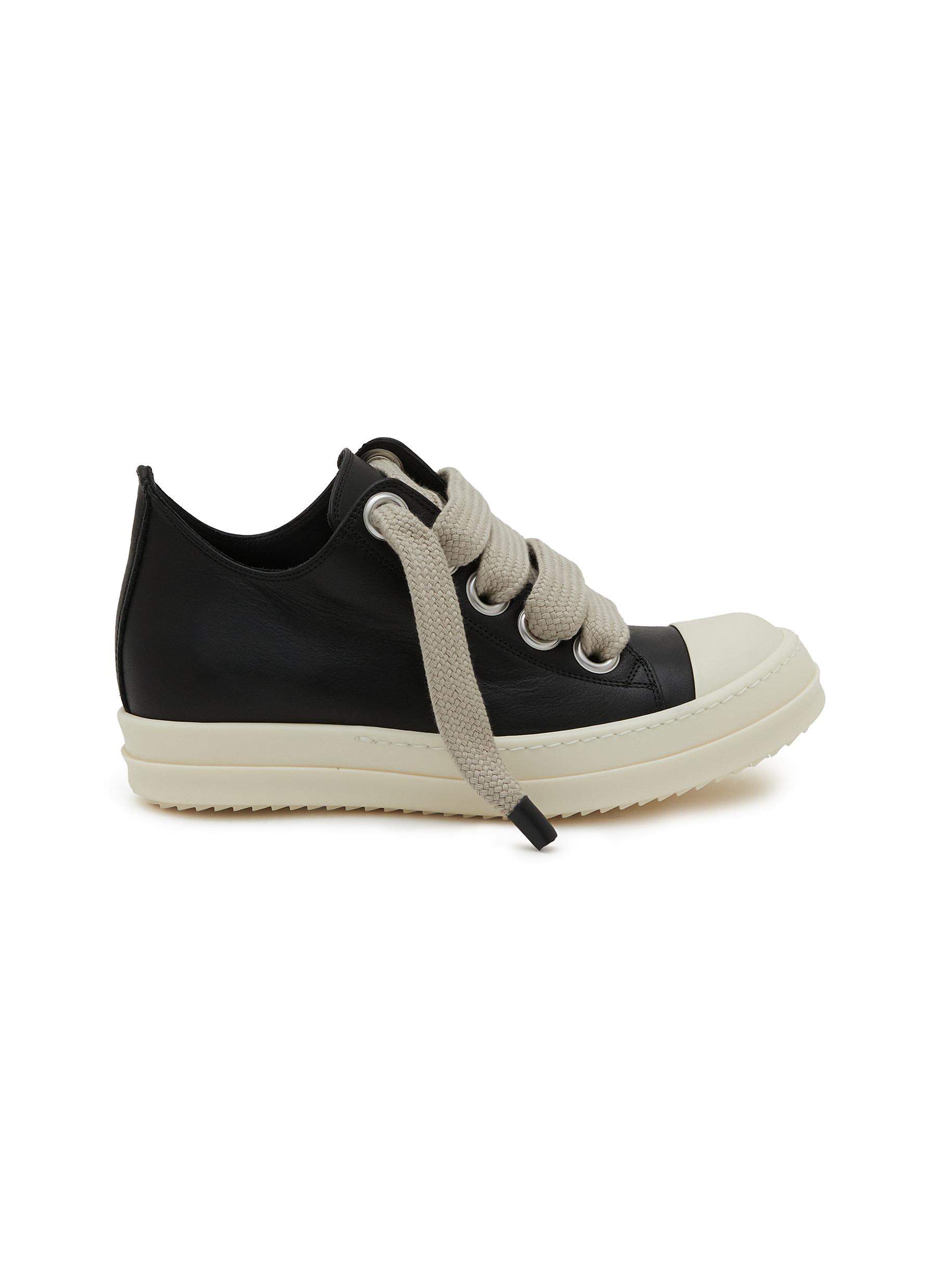 RICK OWENS Jumbo Leather Low Top Sneakers Women Lane Crawford