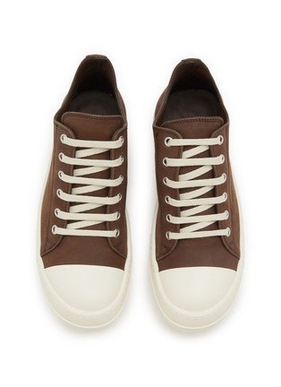 Detail View - Click To Enlarge - RICK OWENS  - Leather Low Top Women's Sneakers