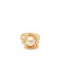 Detail View - Click To Enlarge - CENTAURI LUCY - Neo-Romantic Mermaid 18K Gold Diamond Pearl Ring — HK 12