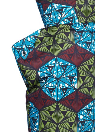 Detail View - Click To Enlarge - STELLA JEAN - Geometric kaleidoscope print structured dress 
