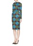 Figure View - Click To Enlarge - STELLA JEAN - Geometric kaleidoscope print structured dress 