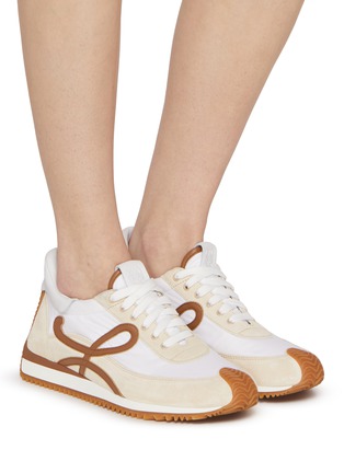 Figure View - Click To Enlarge - LOEWE - Flow Brushed Suede Women's Sneakers