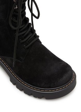 Detail View - Click To Enlarge - LOEWE - Sierra Suede Combat Boot