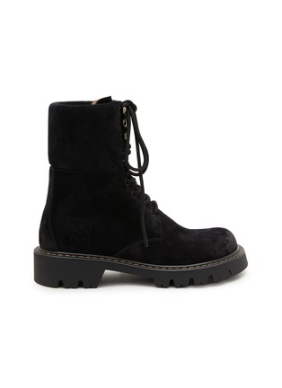 Main View - Click To Enlarge - LOEWE - Sierra Suede Combat Boot