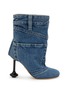 Main View - Click To Enlarge - LOEWE - Toy 90 Medium Wash Denim Ankle Boots