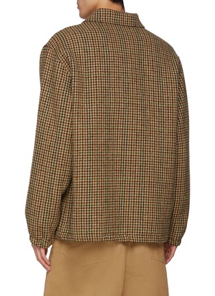 Back View - Click To Enlarge - DARKPARK - English Shetland Check Wool Coach Jacket