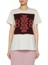 Main View - Click To Enlarge - BARRIE - BB Logo Knit Patch Cotton T-shirt