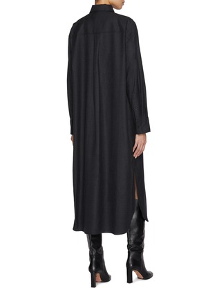 Back View - Click To Enlarge - THEORY - Maxi Shirt Dress