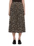 Main View - Click To Enlarge - THEORY - Cheetah Print Pleated Midi Skirt