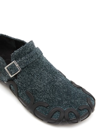 Detail View - Click To Enlarge - LOEWE - Rise Buckle Slip On Brushed Suede Loafers