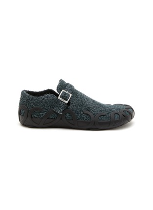 Main View - Click To Enlarge - LOEWE - Rise Buckle Slip On Brushed Suede Loafers