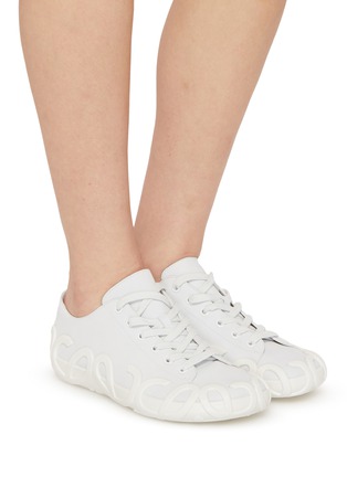 Figure View - Click To Enlarge - LOEWE - Rise Leather Lace Up Sneakers