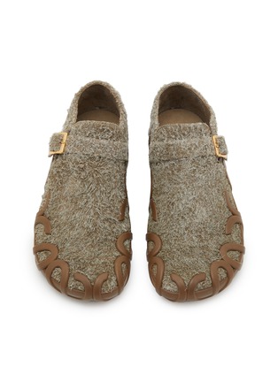 Detail View - Click To Enlarge - LOEWE - Rise Buckle Slip On Brushed Suede Loafers