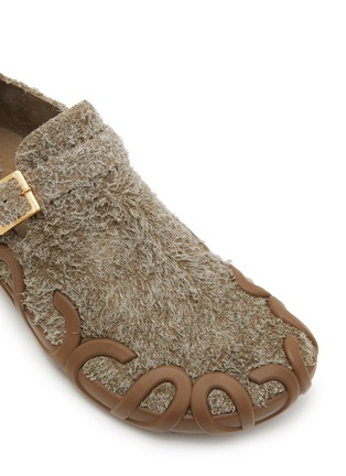 Detail View - Click To Enlarge - LOEWE - Rise Buckle Slip On Brushed Suede Loafers