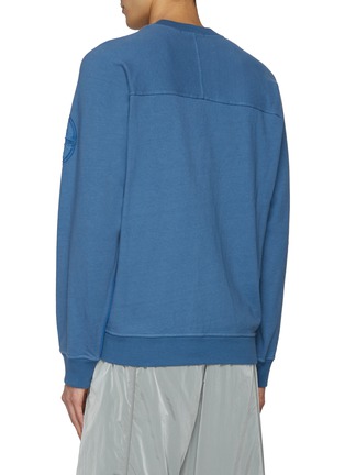 Back View - Click To Enlarge - STONE ISLAND - Embroidered Logo Cotton Sweatshirt