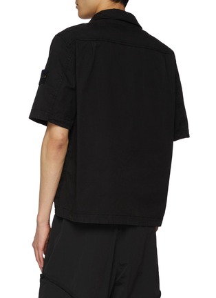 Back View - Click To Enlarge - STONE ISLAND - Short Sleeve Overshirt