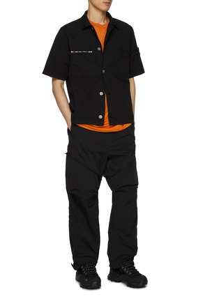 Figure View - Click To Enlarge - STONE ISLAND - Short Sleeve Overshirt