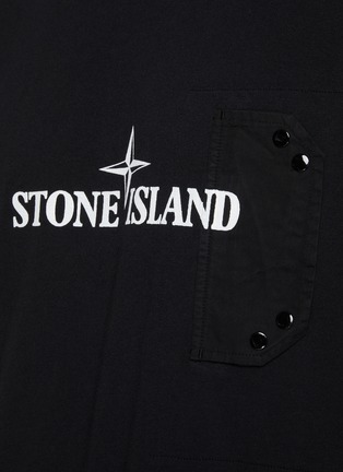  - STONE ISLAND - Logo Cotton T-Shirt