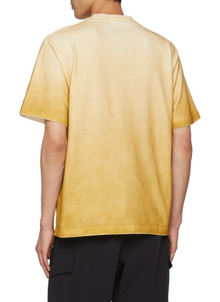 Back View - Click To Enlarge - STONE ISLAND - Oxide Spray Cotton Jersey T-Shirt