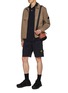 Figure View - Click To Enlarge - STONE ISLAND - Elasticated Drawstring Cotton Shorts