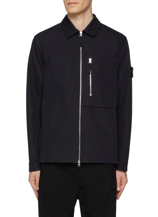 Main View - Click To Enlarge - STONE ISLAND - Drill Hooded Overshirt