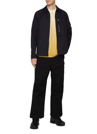 Figure View - Click To Enlarge - STONE ISLAND - Drill Hooded Overshirt