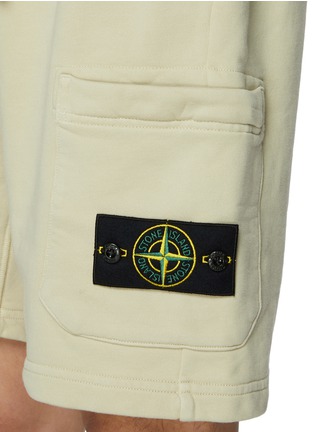  - STONE ISLAND - Dyed Cotton Fleece Shorts