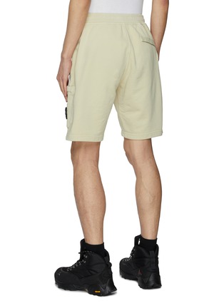 Back View - Click To Enlarge - STONE ISLAND - Dyed Cotton Fleece Shorts