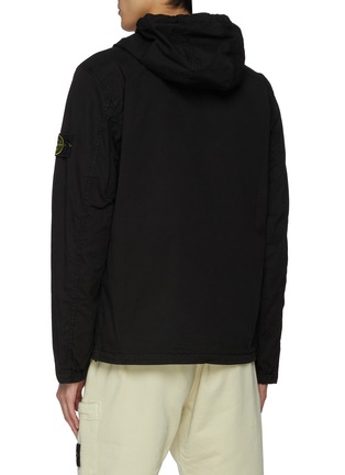 Back View - Click To Enlarge - STONE ISLAND - Logo Patch Hooded Jacket