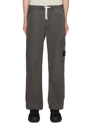 Main View - Click To Enlarge - STONE ISLAND - Elasticated Drawstring Pants