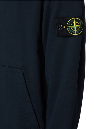  - STONE ISLAND - Garment Dyed Zip Up Cotton Fleece Sweatshirt