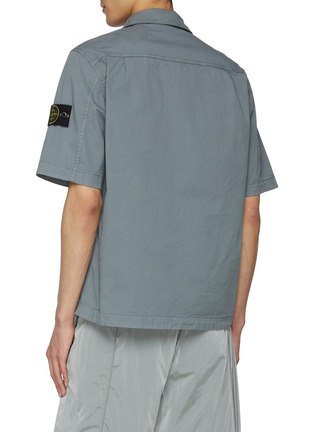 Back View - Click To Enlarge - STONE ISLAND - Short Sleeve Overshirt