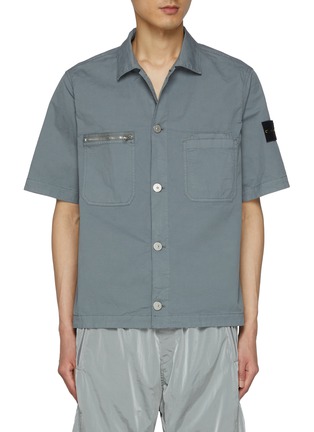 Main View - Click To Enlarge - STONE ISLAND - Short Sleeve Overshirt