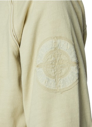  - STONE ISLAND - Embossed Logo Cotton Sweatshirt