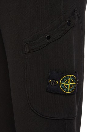  - STONE ISLAND - Dyed Effect Cotton Fleece Sweatpants