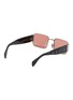Figure View - Click To Enlarge - SUPER - Z Bordeaux Rectangle Acetate Sunglasses