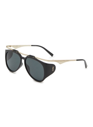 Main View - Click To Enlarge - SAINT LAURENT - Amelia Acetate Aviator Sunglesses