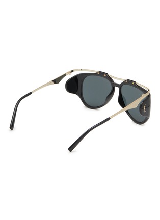 Figure View - Click To Enlarge - SAINT LAURENT - Amelia Acetate Aviator Sunglesses