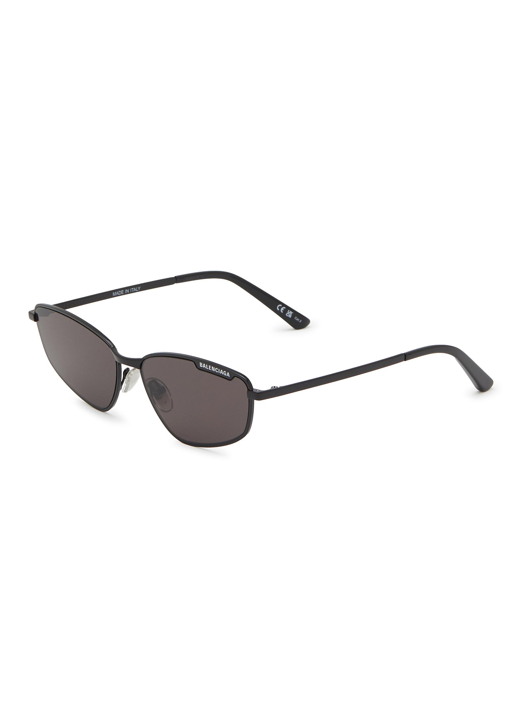 Hotsell Balenciaga white metal sunglasses