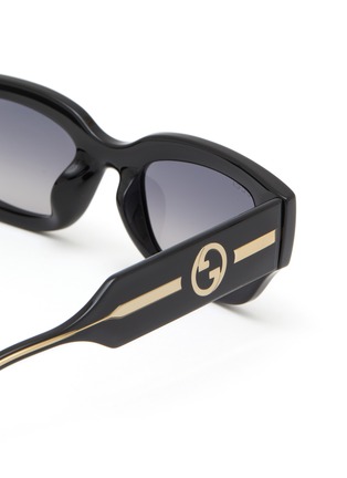 Detail View - Click To Enlarge - GUCCI - Acetate Square Sunglasses