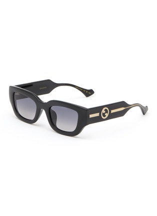 Main View - Click To Enlarge - GUCCI - Acetate Square Sunglasses