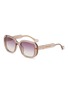 Main View - Click To Enlarge - GUCCI - Acetate Square Sunglasses